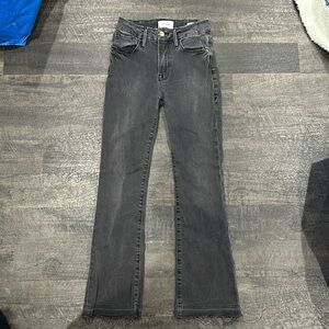 Frame mini boot cut jeans
